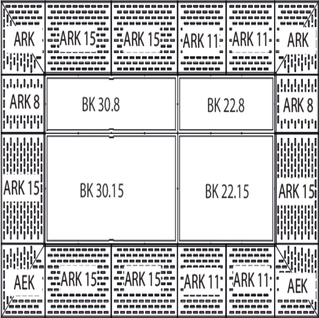 Robna pritrditev iz (PE), 70x40x149-BK