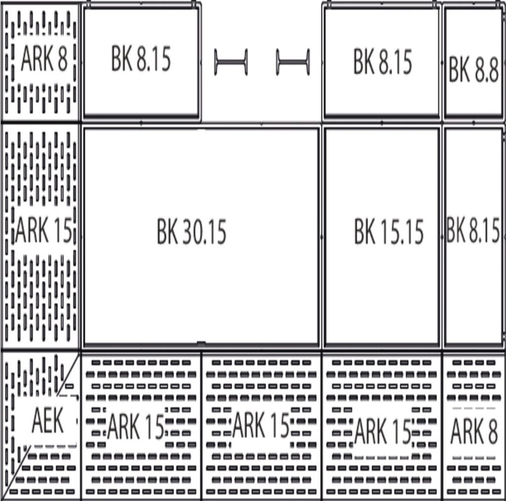 Dostopna rampa ARK 15 iz (PE), 149x1000x150- BK