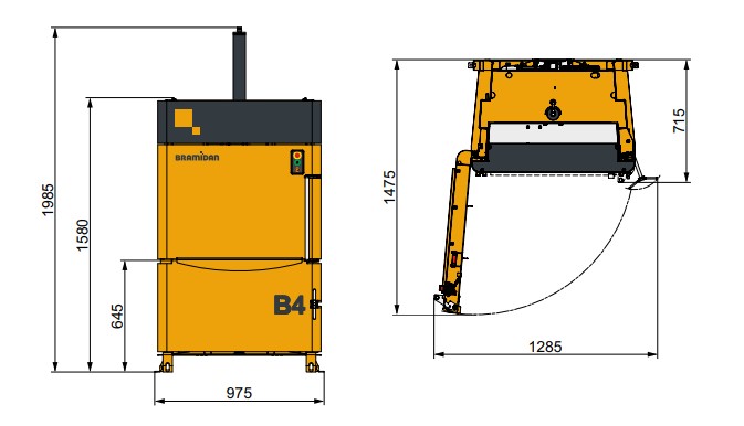 Vertikalna balirka - preša | B4 Textile