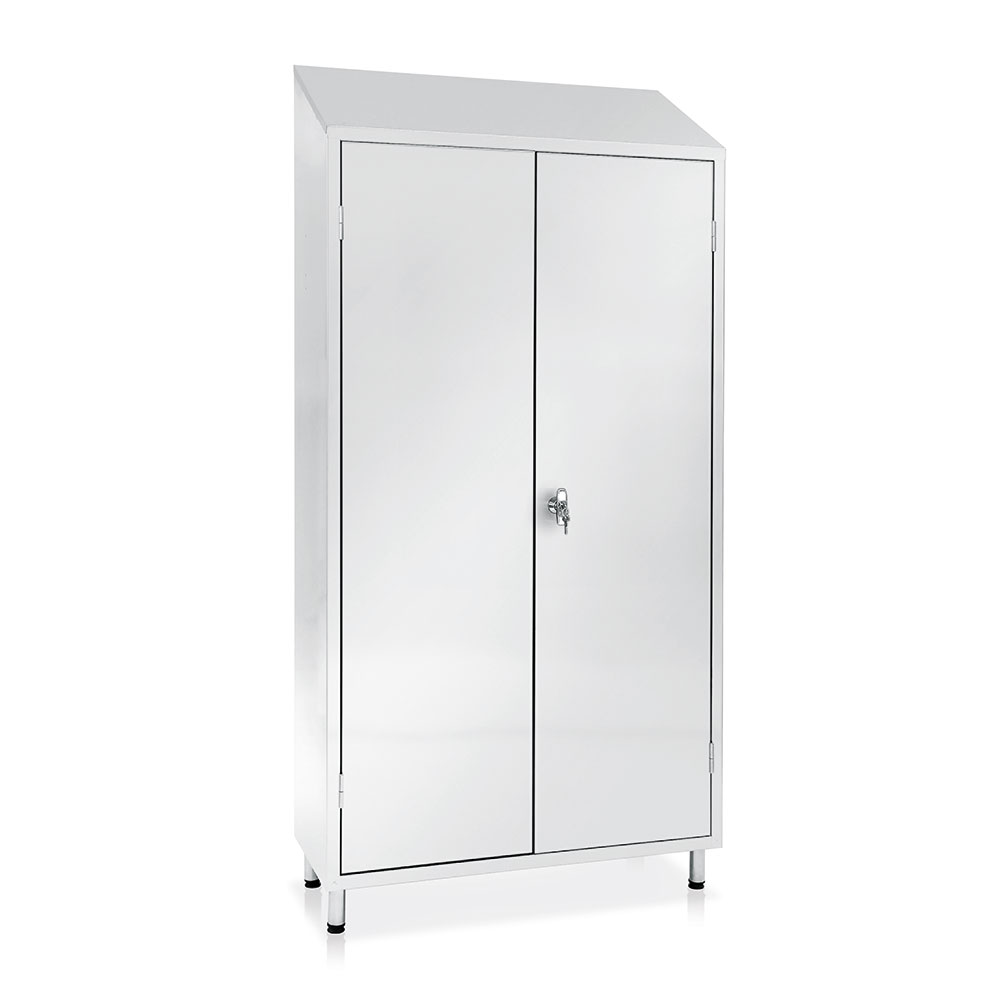 Večnamenska garderobna omara INOX | AISI 441 | 1780-1980x950x400 mm | E112