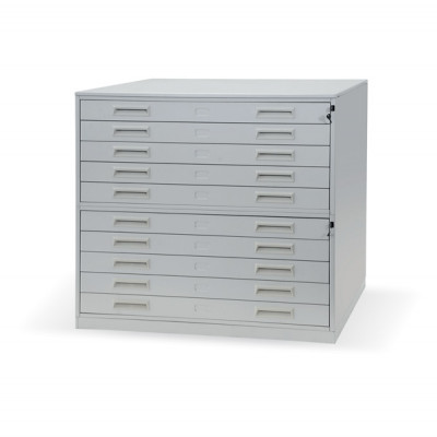 Modularna omara za večje dokumente in načrte | 10x predali | 960x1250x870 mm | D7285