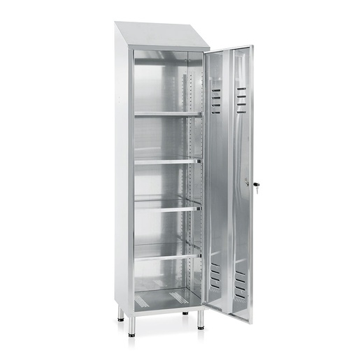 [E117] Večnamenska garderobna omara INOX | AISI 441 | 1780-1980x500x400 mm | E117