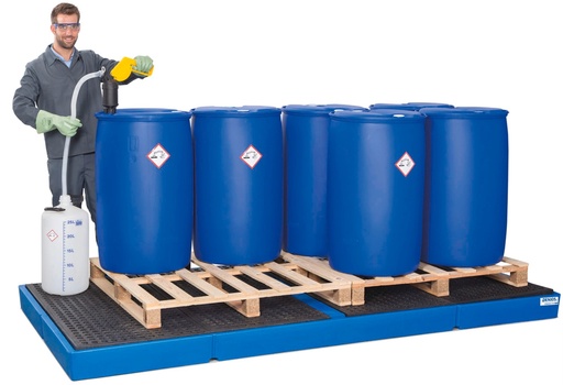 [328314] Classic-line Lovilna-prestrezna posoda iz polietilena (PE) za 10 sodov | PE rešetka | 3000x1500x150 mm